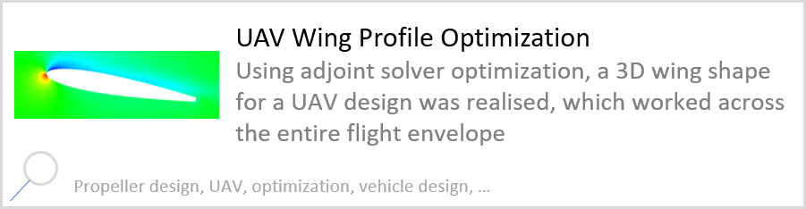 UAV Wing Profile Optimization Using adjoint solver optimization, a 3D wing shape for a UAV design was realised, which worked across the entire flight envelope